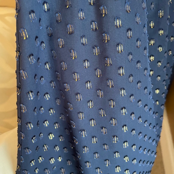 J. Crew Navy Dress with Metallic Details - Picture 4 of 6